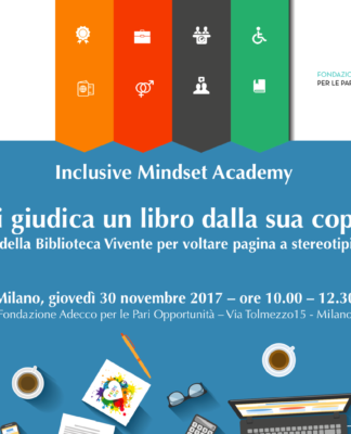 Secondo incontro con la Inclusive Mindset Academy. I partecipanti potranno sperimentare la Biblioteca Vivente